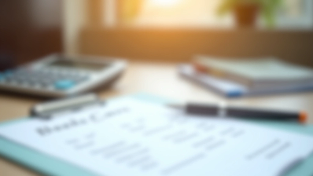 Documents and checklist showing financial planning for home care costs