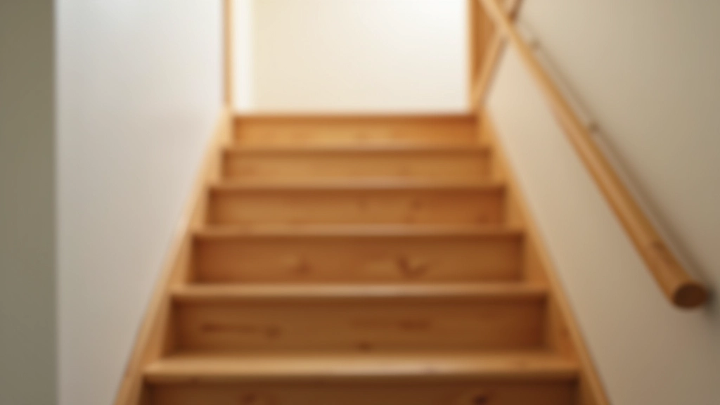 Staircase with handrails on both sides and clear, well-lit steps