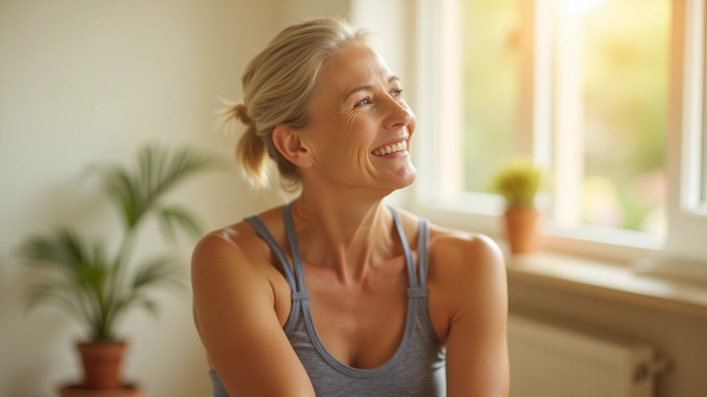 Person enjoying healthy lifestyle with exercise and wellness activities